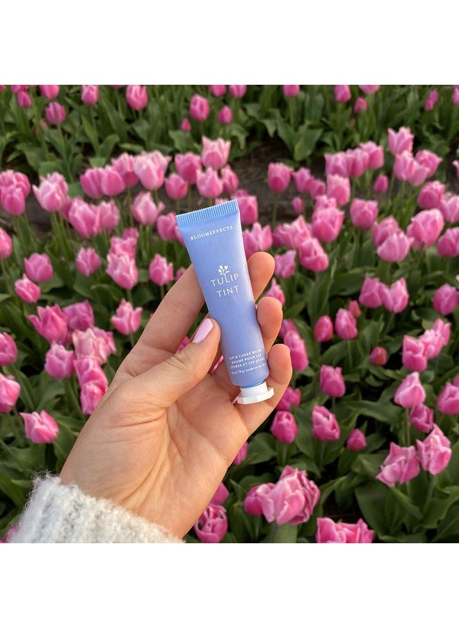 BLOOMEFFECTS - Natural Tulip Tint Lip + Cheek Balm ; Cruelty Free Non Toxic Clean Beauty (Petal Pink) - Image 1
