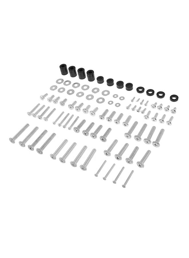Heavy Duty TV Bracket Mount Screw Kit 88 Pcs Wall Mounting Hardware Assorted Color - Image 1
