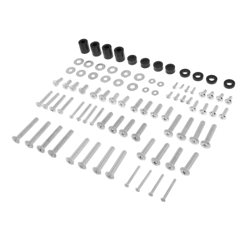 Heavy Duty TV Bracket Mount Screw Kit 88 Pcs Wall Mounting Hardware Assorted Color - Image 2