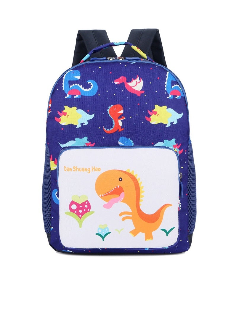 Y&D Kids Toddler Preschool Travel Backpack Kindergarten Schoolbag For Girls Boys Baby Dinosaur Dark Blue  - Image 1
