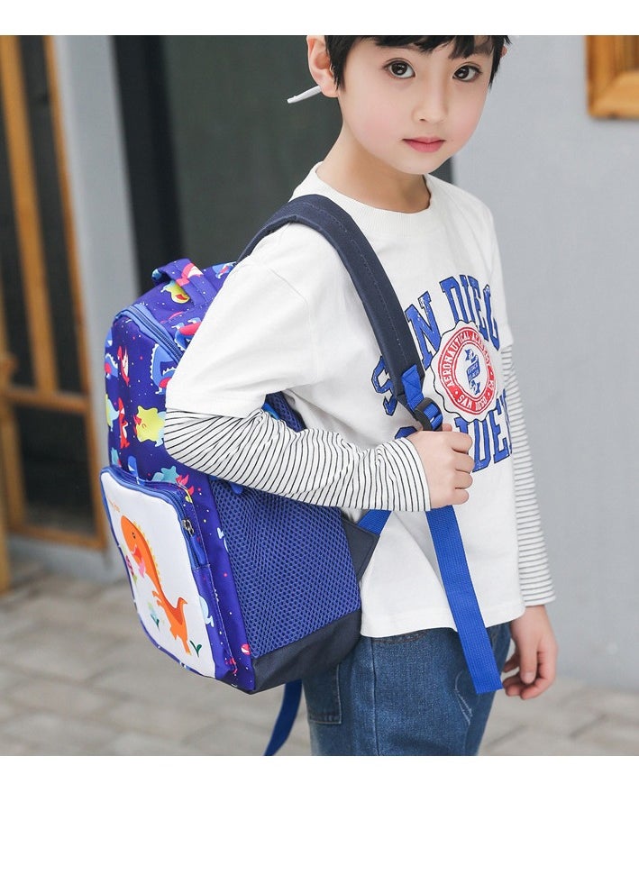 Y&D Kids Toddler Preschool Travel Backpack Kindergarten Schoolbag For Girls Boys Baby Dinosaur Dark Blue  - Image 4