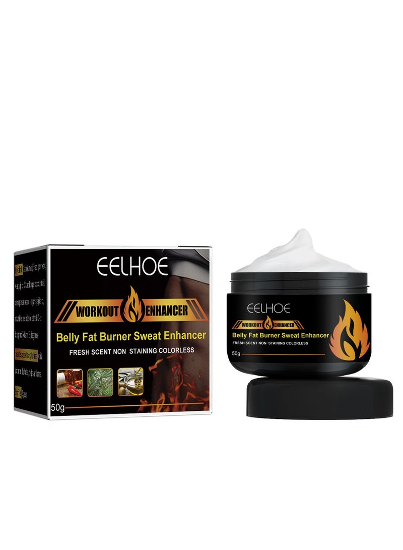 EELHOE Hot Belly Cream, Hot Belly Cream Fat Burning, Belly Fat Burner Sweat Enhancer, Workout Sweat Enhancer Cream,Fat Burning Cream for Belly, Hot Cream for Belly Fat Tightening (50g) - Image 1