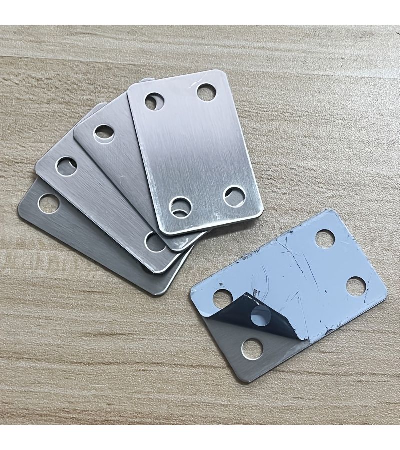 60Pcs Stainless Steel Angle Bracket Set with Screws for Furniture Shelves Cabinets - Image 4