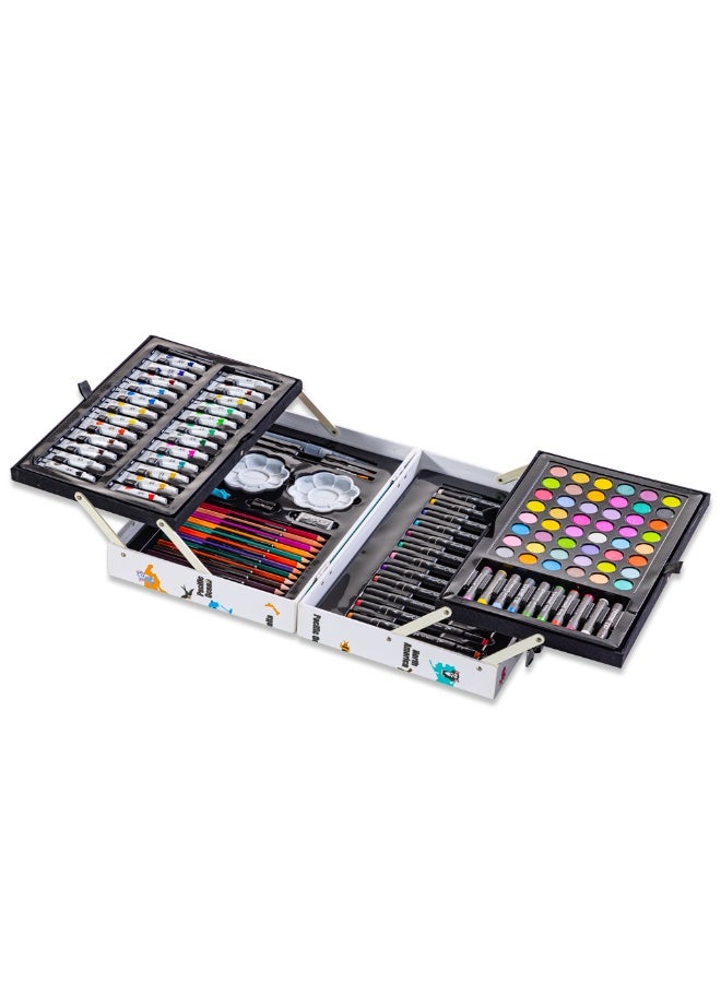 Eazy Kids Eazy Kids 152-Piece Art Set in World Map Themed Metal Case - Image 3