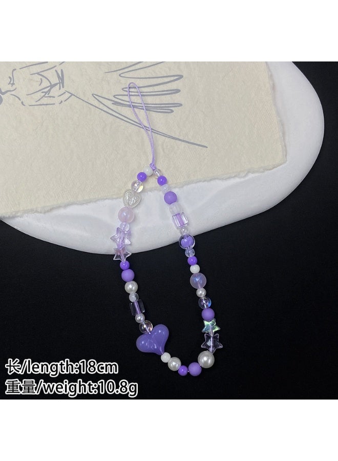 NIBEMINENT Phone Charm/ Chain Strap for Women Girls, Cute Cell Phone Case Lanyard Wrist Strap