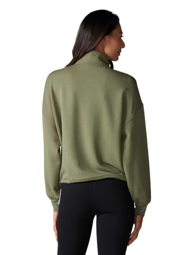 TAVI COZY HALF ZIP LIGHT OLIVE  - Image 3