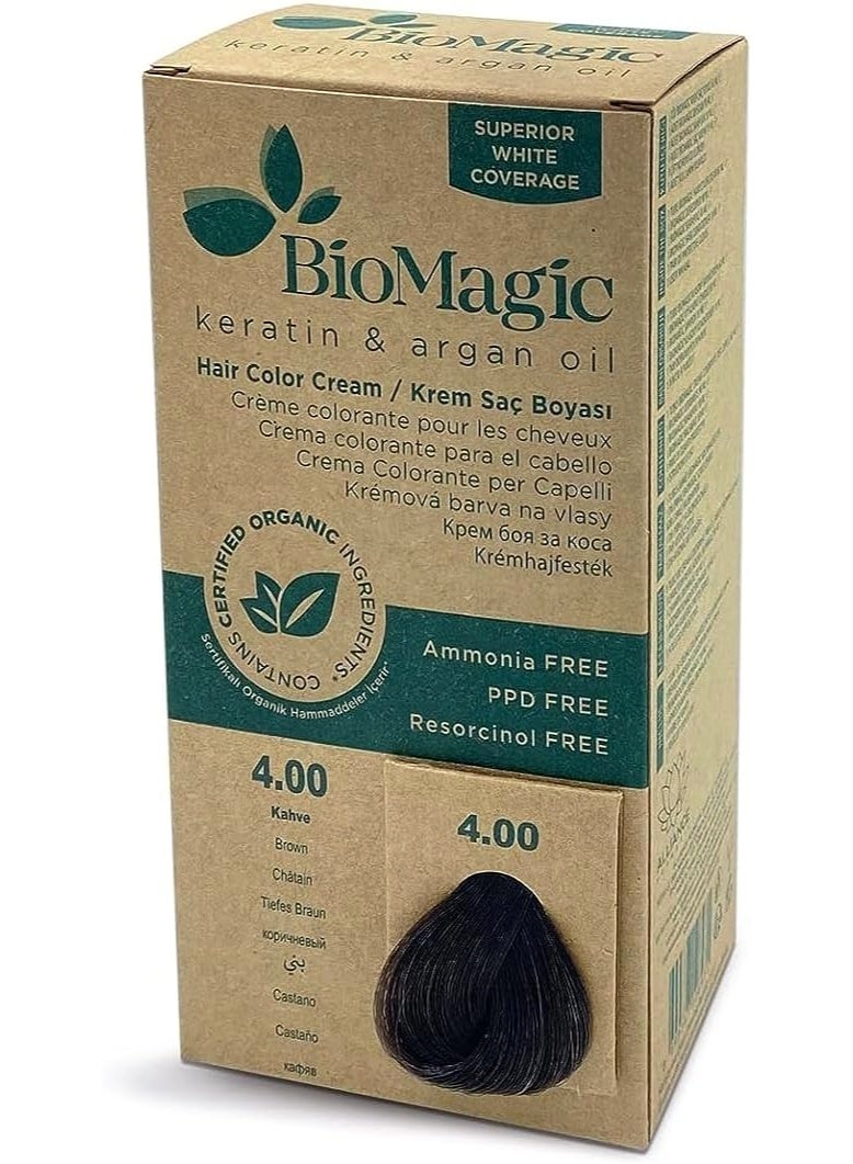 BIOMAGIC HAIR COLOR C K 4/00 BROWN : 125529