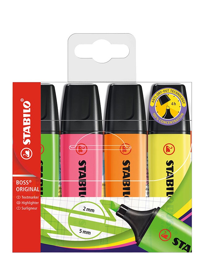 STABILO Boss Highlighter Set 4 Pieces  - Image 1