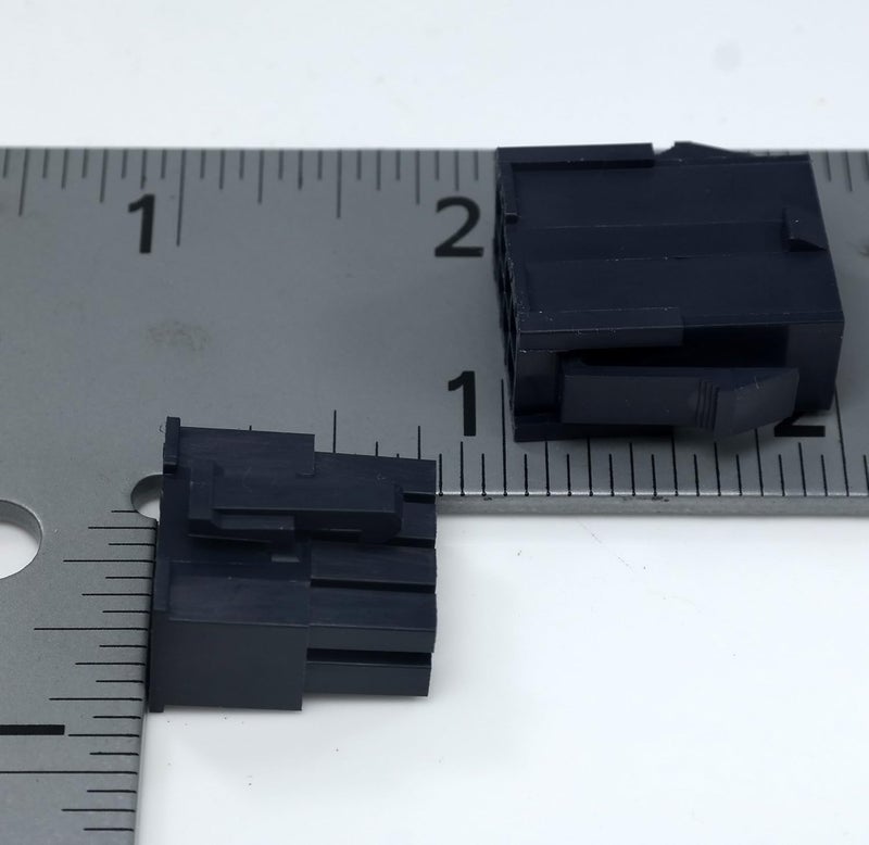 Molex 8-Pin Black Connector Pitch 4.20mm.0165" w/18-24 AWG Pin Mini-Fit Jr - Image 2