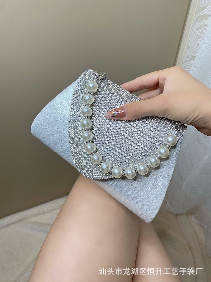2024 Dinner Bag Diamond Handbag Xiyin Evening Bag Selling High-End Pearl Bag Shantou - Image 4