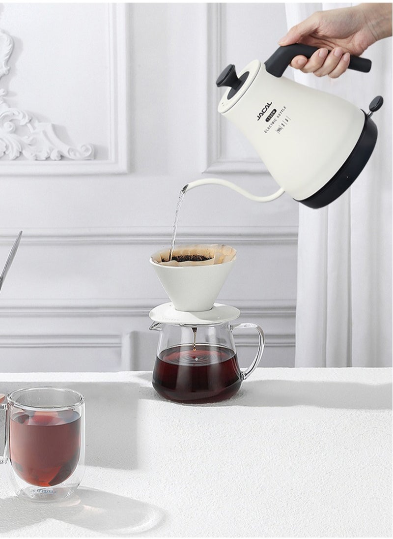 JACAL Stainless Steel Electric Kettle 1L 1350W GL-E203 White/Black  - Image 2