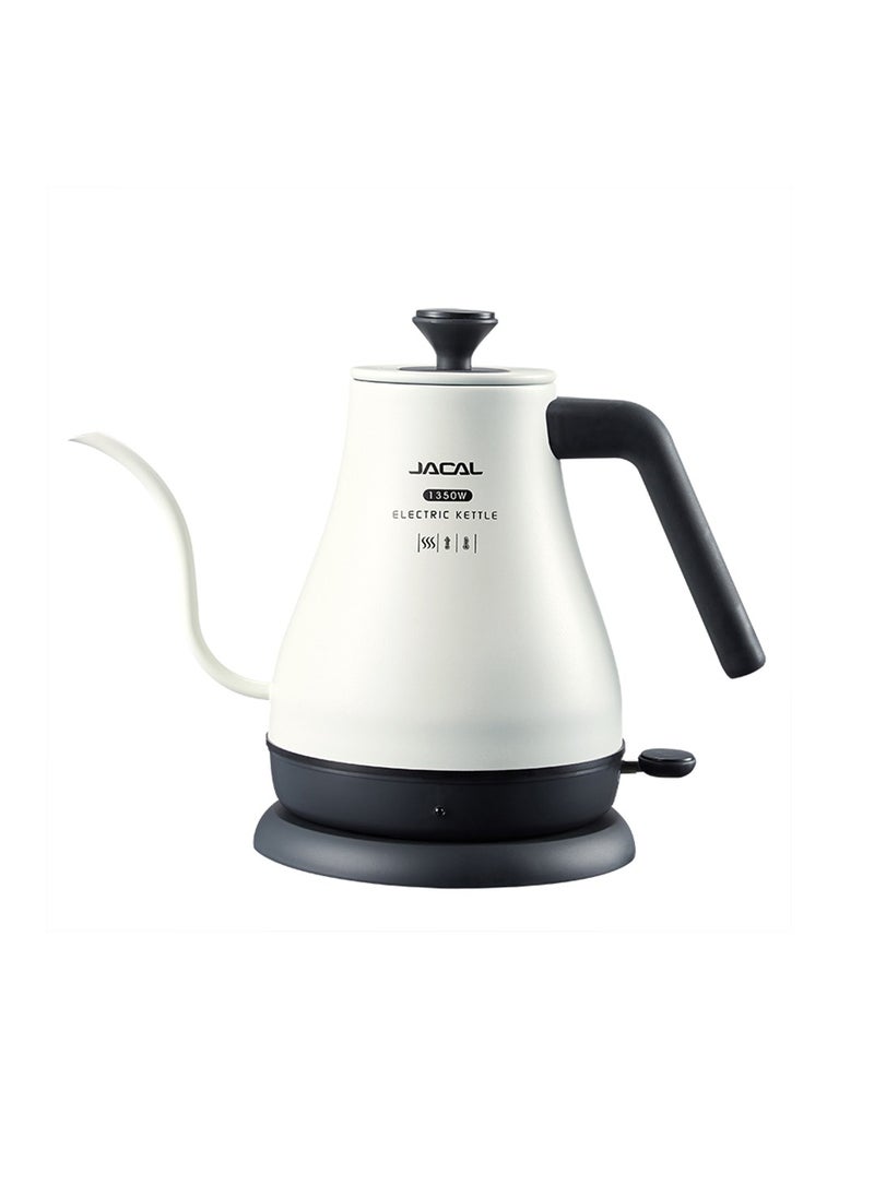 JACAL Stainless Steel Electric Kettle 1L 1350W GL-E203 White/Black  - Image 1