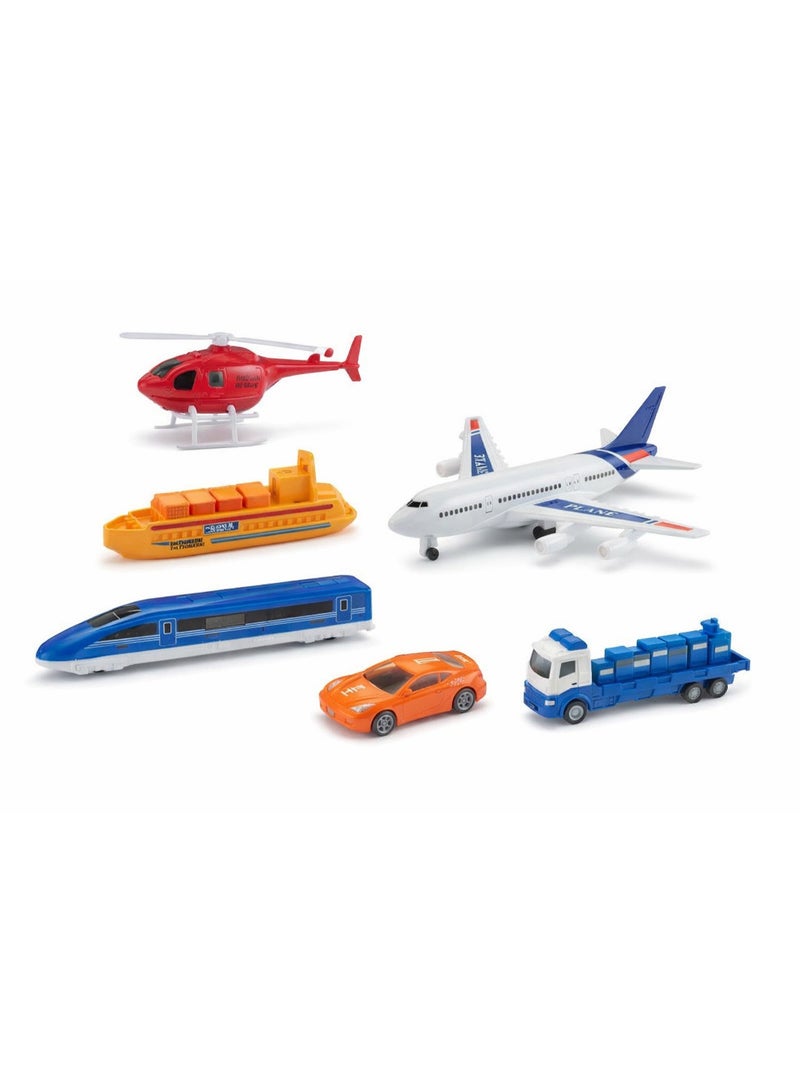 Transportation Toy Set of 7 Pieces for Kids – Educational & Fun Learning Play - Image 1
