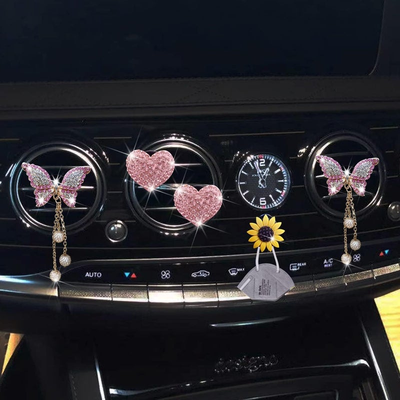 Jowxsx Bling Heart & Butterfly Car Air Fresheners - Image 5