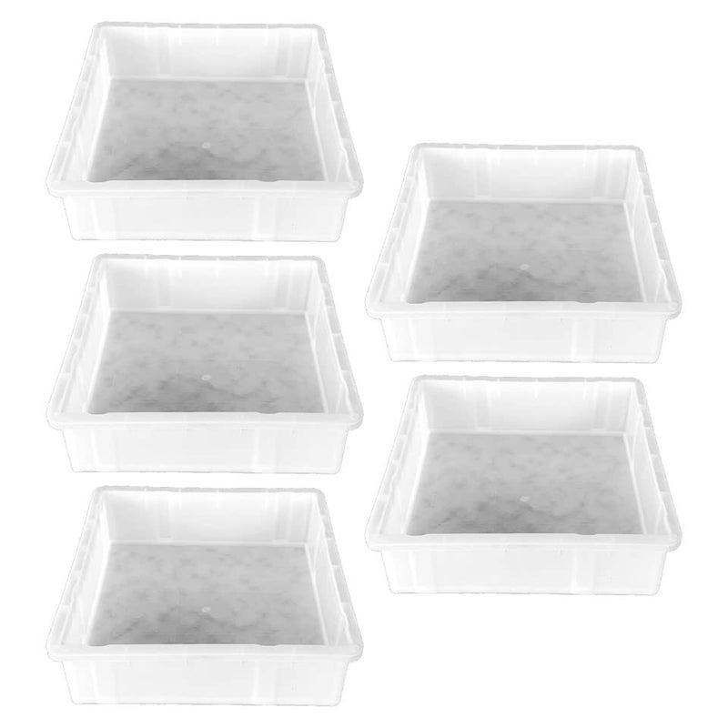 Reyal Reyal Ultralight Plastic 8 X 8 MARBLE Paver Block mould60mm White Pack of 5 