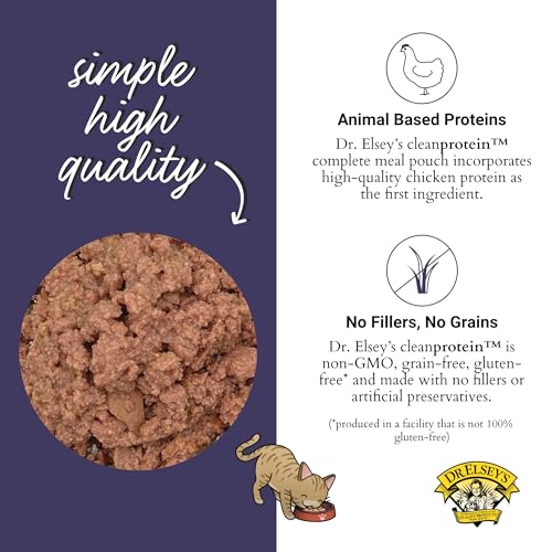 Dr. Elsey's Clean Protein Chicken Home Style Recipe All-Meat Pouch (Pack of 12) - Image 3