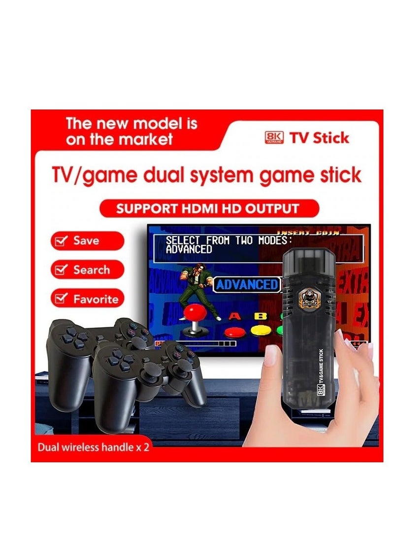 ELTRAZONE - Compact Mini 8K Retro Games Stick with Offering A Collection of 10,000 Classic Video Games, Paired with A 2.4G Wireless Controller and Dual System Compatibility - Image 1