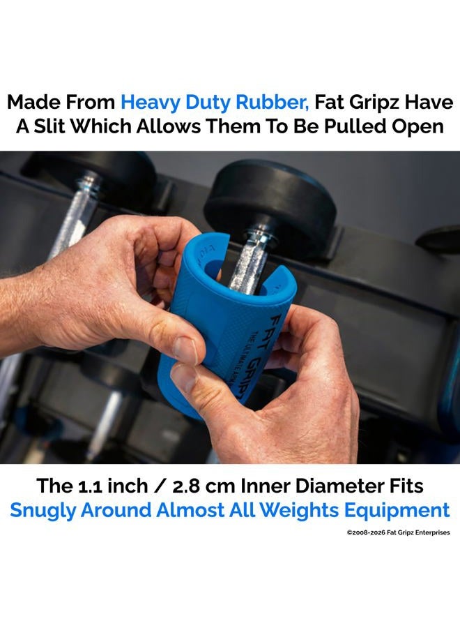 FAT GRIPZ Pro - The Simple Proven Way to Get Big Biceps & Forearms Fast - at Home Or in The Gym (Winner of 3 Men's Health Magazine Awards) (2.25” Outer Diameter) - Image 5
