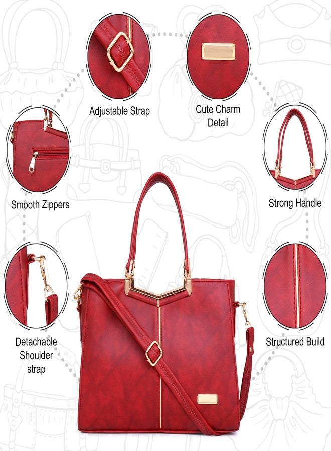 digNity Hand bag for women Synthetic Leather Cross body Ladies purse adjustable Satchel travel (Gajri) - Image 3