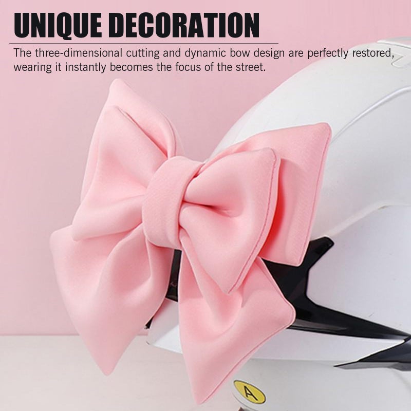 Merdege Bow Helmet Accessory, Removable Helmet Bow for Women, Cute Motorcycle and Electric Vehicle Decoration (Pink) - Image 5