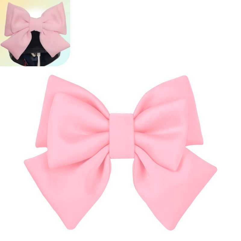 Merdege Bow Helmet Accessory, Removable Helmet Bow for Women, Cute Motorcycle and Electric Vehicle Decoration (Pink) - Image 1
