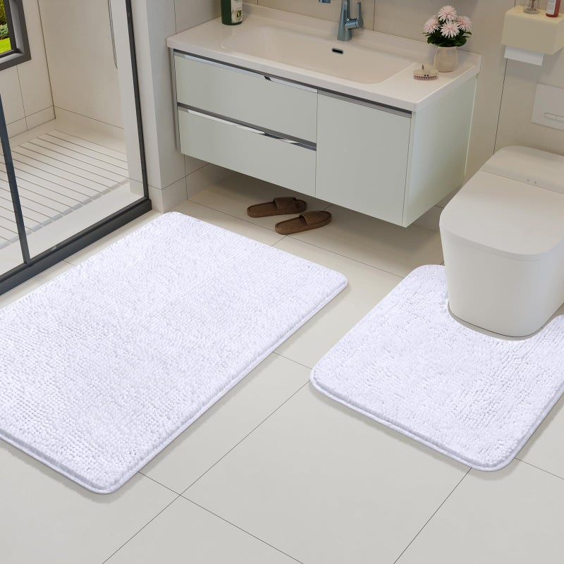 AROGAN سجادة الحمام Arogan مجموعات 2 قطعة 20 "" x20 " - Image 1