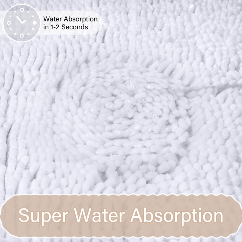 AROGAN سجادة الحمام Arogan مجموعات 2 قطعة 20 "" x20 " - Image 4