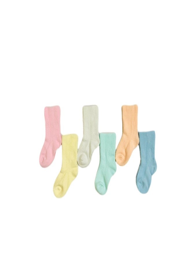 Freshfoot Cute and Colorful Organic Cotton Socks For New Born Baby Age 0-12 Months (0 Months-3 Months, 6)