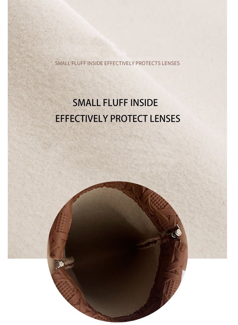 .حقائب نظارات 2 قطعة، كيس PU الناعم للنظارات الشمسية، حقيبة مستطيلة مزخرفة بخيوط العنب، علبة لتقديم الإطارات البصرية والنظارات، حقيبة نظارات عالمية للرجال والنساء والأطفال، هدية مثالية لحقيبة متعددة الاستخدامات.