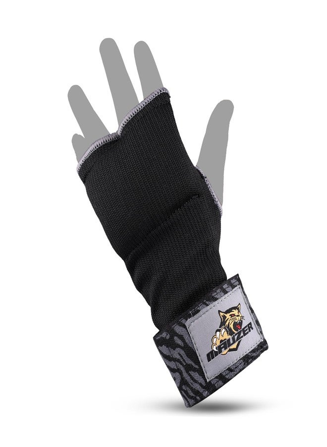 MAUZER Gel Boxing Hand Wraps Inner Gloves | Elastic Padded Fist Protection with Long Wrist Strap | MMA, Muay Thai Kickboxing, Taekwondo Training - Image 4