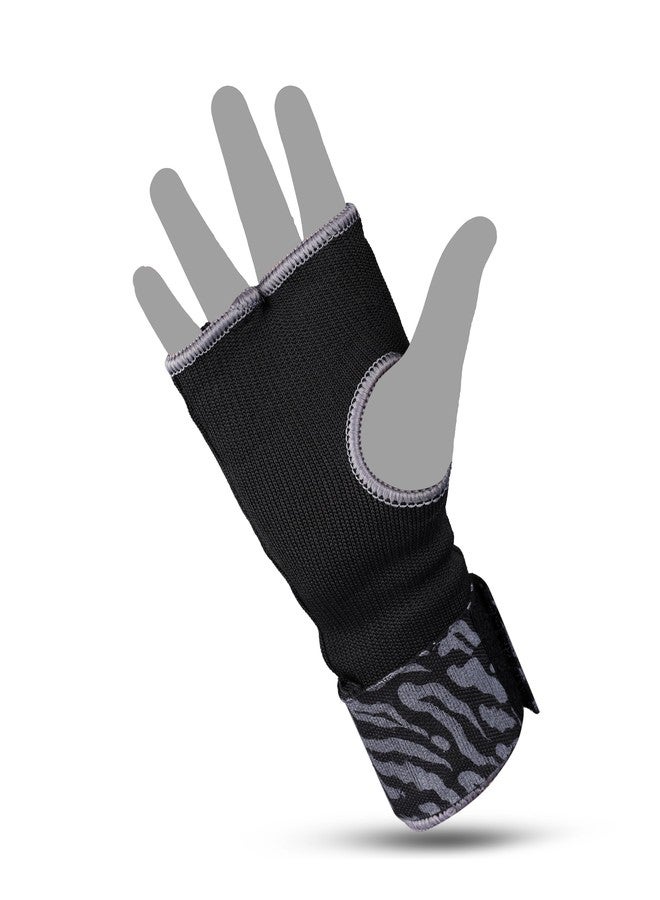 MAUZER Gel Boxing Hand Wraps Inner Gloves | Elastic Padded Fist Protection with Long Wrist Strap | MMA, Muay Thai Kickboxing, Taekwondo Training - Image 3