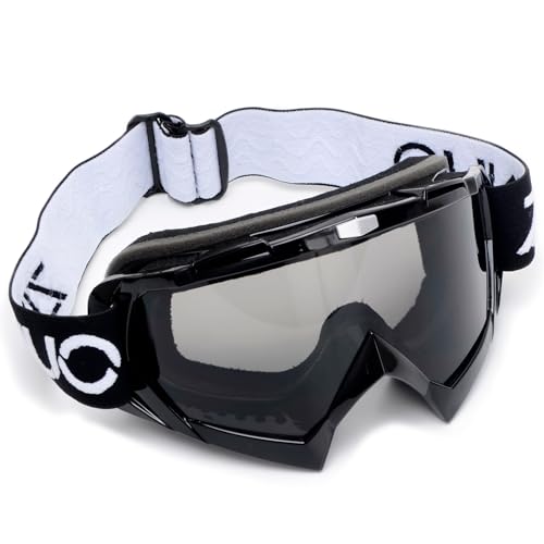 ZJNUO ATV Goggles with Balaclava face Mask for Men Women and Youth, Dirt Bike Motorcycle Motocross Riding Ski Goggles (Black Gray+Black) - Image 2
