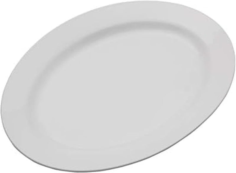 Everyday White طبق تقديم بيضاوي 16 بوصة من البورسلين - Image 1