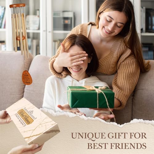 Aurahouse Friendship Gifts for Women Long Distance Best Friend Wind Chimes Bestie Gifts for Best Friend Woman Men Best Friend Birthday Gift for Women Friendsgiving for Friends - Image 3