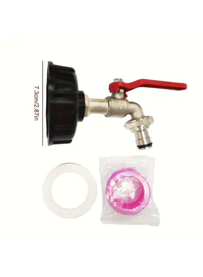 Dragon Head B Model Alloy Faucet Adapter Cap With 4 Part Round Handle - Image 1