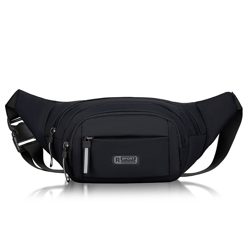 Men's Wear-Resistant Chest Bag, Waterproof Crossbody Sports Bag with Phone and Wallet  Compartment