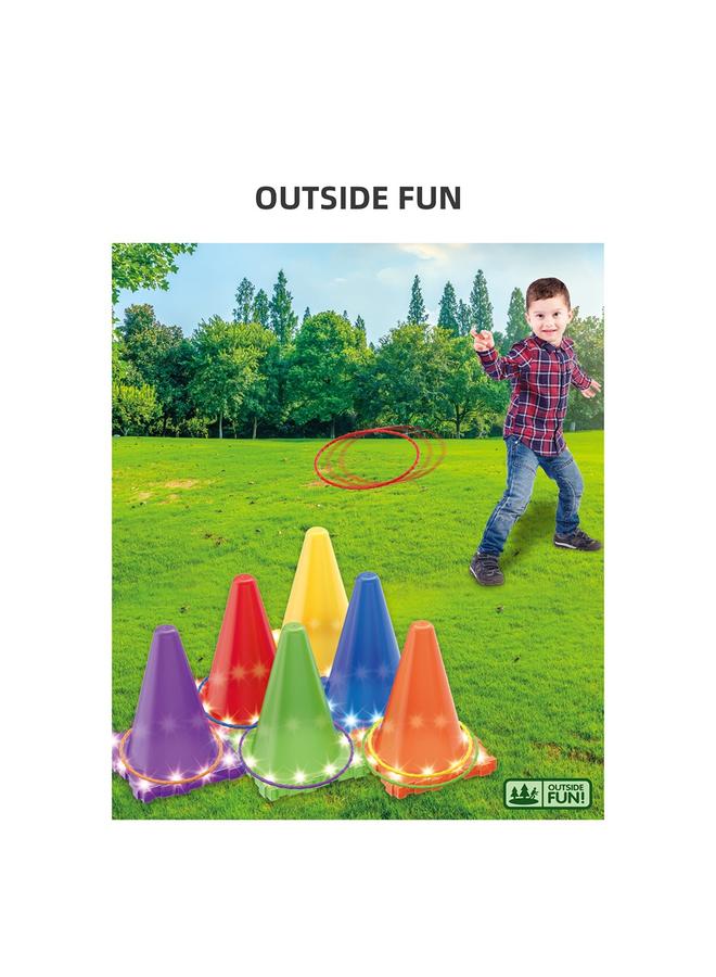 الأزرق جي دبليو <لعبة الحفلة> مجموعة الترفيه في الهواء الطلق تبني لعبة مضيئة تفاعلية متعددة اللاعبين - Image 5