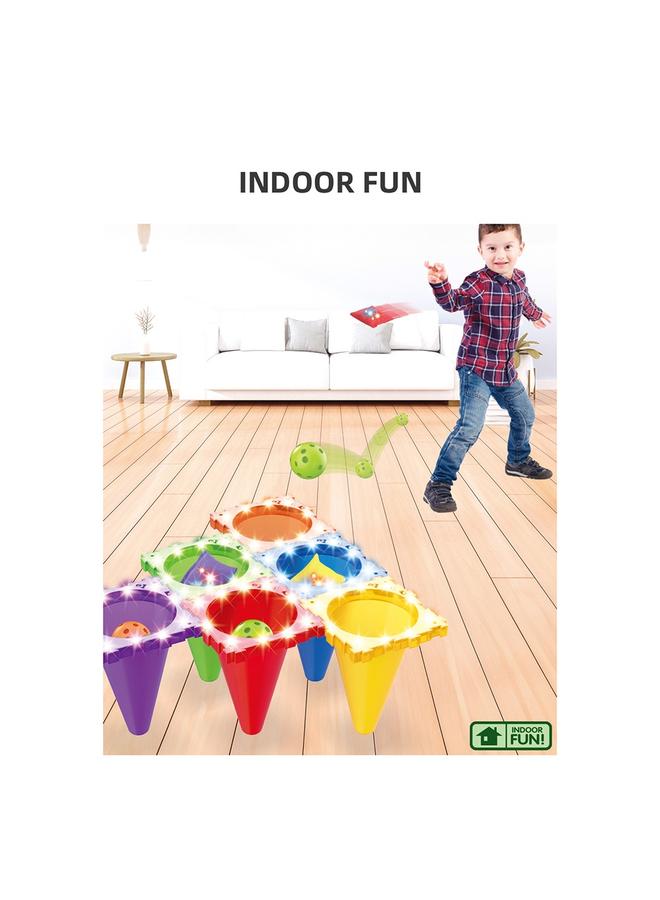 الأزرق جي دبليو <لعبة الحفلة> مجموعة الترفيه في الهواء الطلق تبني لعبة مضيئة تفاعلية متعددة اللاعبين - Image 3