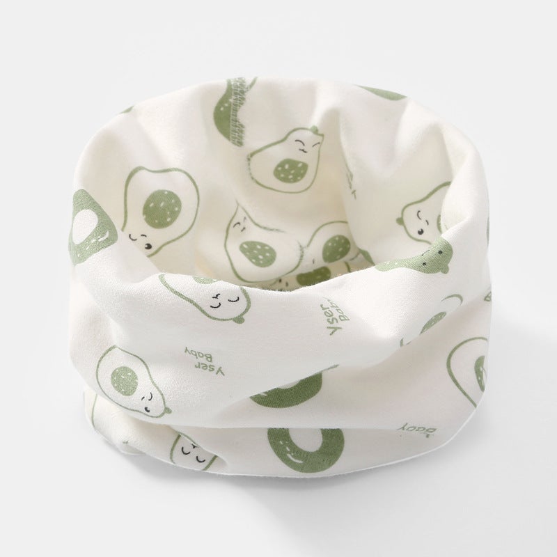 Cotton Kids Neck Gaiter Warm Autumn Winter Scarf Yellow puppy  - Image 4