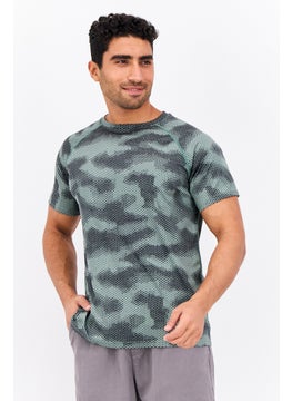 Nordland Men Sportswear Fit Short Sleeves Training T-Shirts, Green  - Image 1