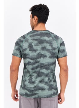 Nordland Men Sportswear Fit Short Sleeves Training T-Shirts, Green  - Image 3