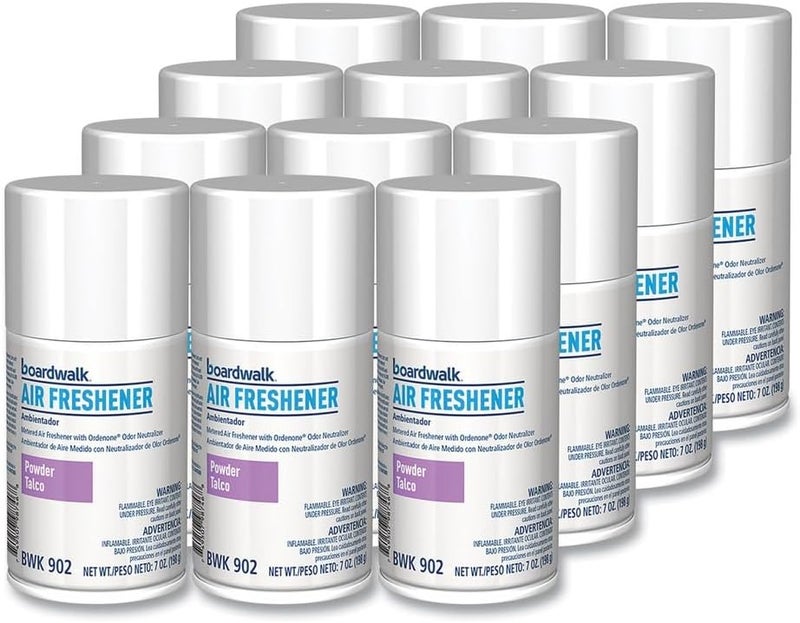 boardwalk Boardwalk 1048762 7 oz Aerosol Spray Metered Air Freshener Refill  Powder Mist 12Carton  - Image 2