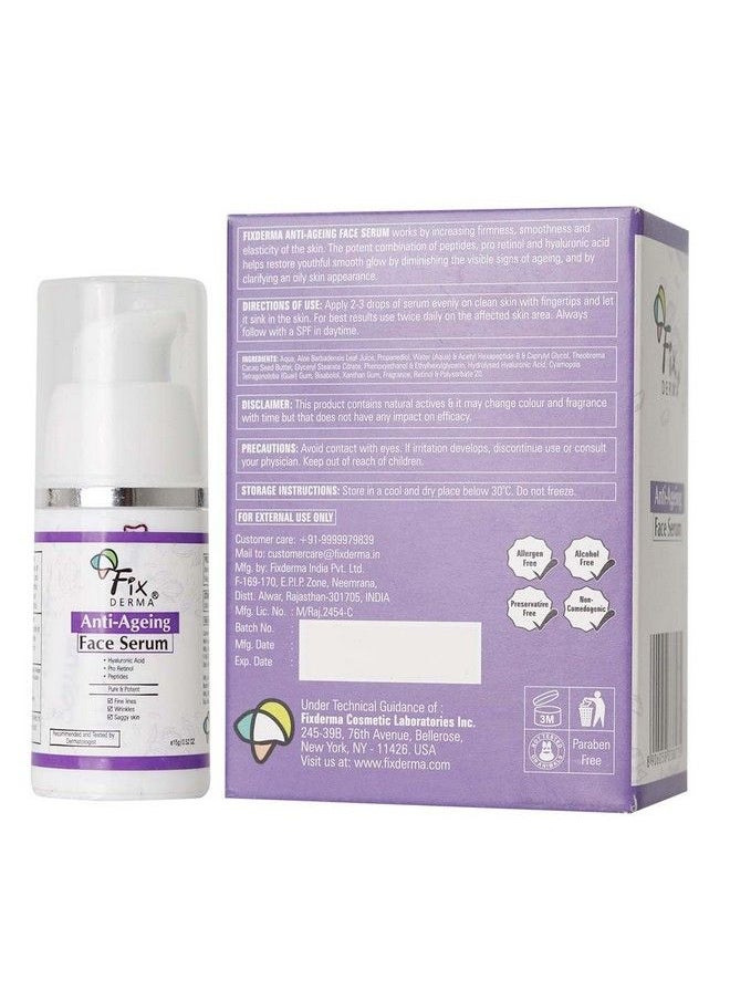 FIXDERMA Hyaluronic Acid Serum For Anti Ageing With Pro Retinol Serum For Face ; Anti Ageing Serum For Fine Lines & Wrinkles ; Face Serum For Men & Women ; Face Serum For For All Skin Types 15G  - Image 3