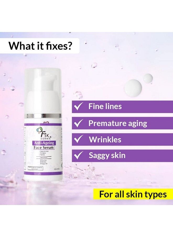 FIXDERMA Hyaluronic Acid Serum For Anti Ageing With Pro Retinol Serum For Face ; Anti Ageing Serum For Fine Lines & Wrinkles ; Face Serum For Men & Women ; Face Serum For For All Skin Types 15G  - Image 5
