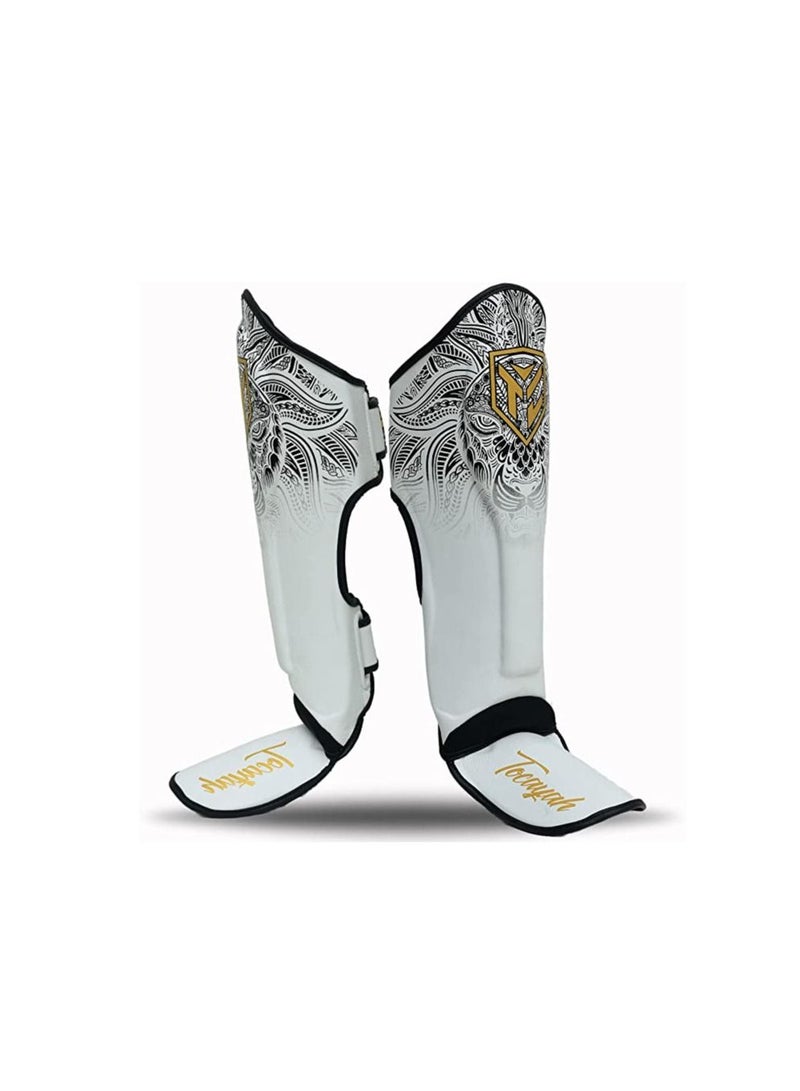 TOCAYAH Black Lion Shin Guard Limited Edition Boxing Training Safety Shin Guard | Tocayah Boxing Protective Gear Safety Shin Guards Martial Arts Boxing Gym Training Football Protective Sleeves Leg Pad - Image 2
