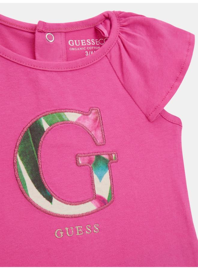 GUESS Kids Short Sleeve T-Shirt And Leggings Set - Image 3