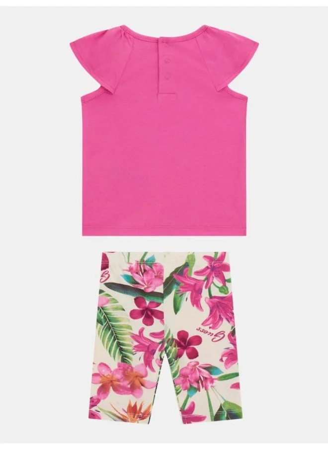 GUESS Kids Short Sleeve T-Shirt And Leggings Set
