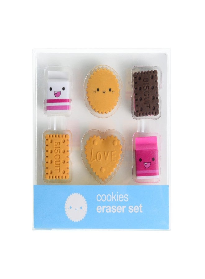DOMG Cookie Erasers for Kids, 12 Pieces 3D Cute Food Puzzle Mini Biscuit Eraser, Cool Fun Take Apart Desk Pet Erasers for Girls - Image 3