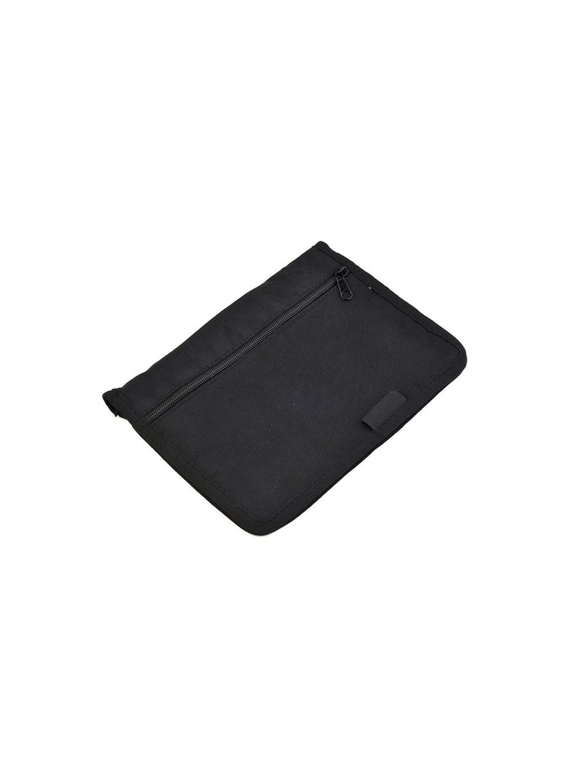 GGOOT Car Glove Box Compartment Organizer, Multipurpose Soft Zippered Pouch Registration, Owner Manual Wallet Center Console Storage Case Pouch Holder for Card, Licenses, Registration  - Image 1