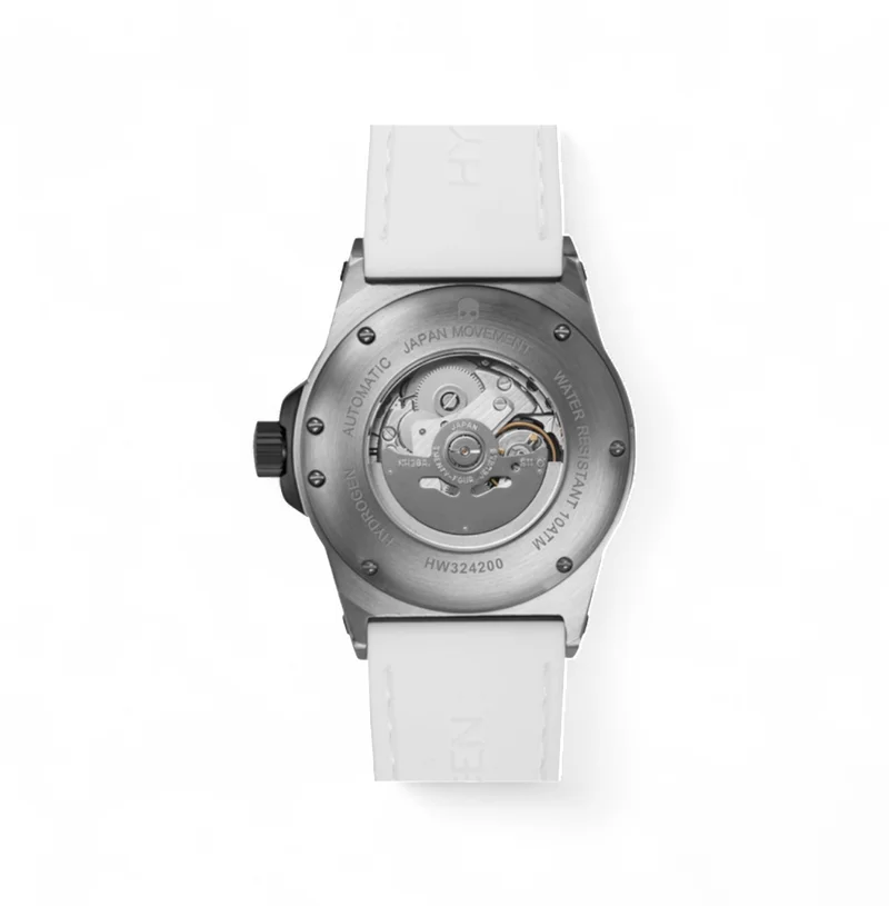 هيدروجين واتش ساعة هيدروجين سبورتيفو فضي أبيض